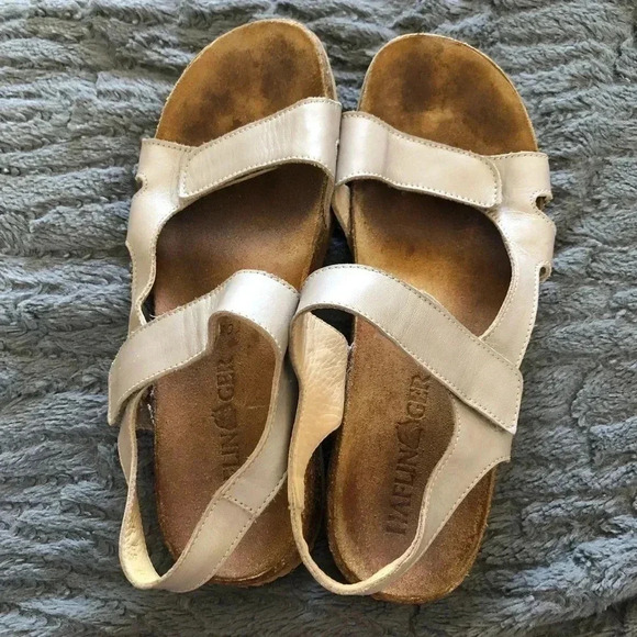 Haflinger Cork Footbed Leather Nude Pink Sandals Open Toe Flat: 40 - Picture 8 of 10